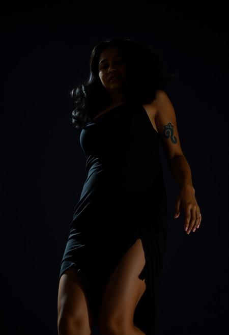 Movie scene.
(((priya is falling down in darkness.)))
indian beauty. (sasani gupta:0.3)
Appearance("Curvaceous build" + "Average height" + "Smooth skin" + "Tanned skin" + "Shapely hips" + "Large breasts" + "naked breasts" + "Soft breasts" + "Long, curly hair" + "Black hair" + "Blue highlights" + "copper eyes"). 
 She's wearing a torn black dress  the hem falling just above her knees. 
35mm, Nikon FA, cinematic lighting,
surreal horror, shot by Stanley Kubrick, delirious scene