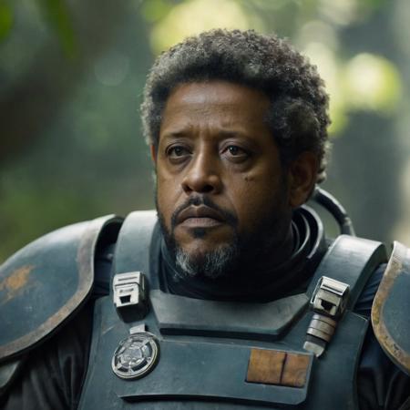 cinematic film still of  <lora:Saw Gerrera:1.2>
Saw Gerrera a black man with a serious look on his face Forest Whitaker In Star Wars Universe, shallow depth of field, vignette, highly detailed, high budget, bokeh, cinemascope, moody, epic, gorgeous, film grain, grainy