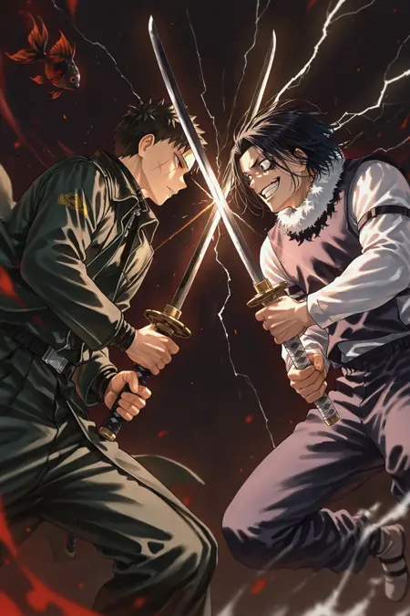 (IL Pose) Sword Clash (Sword Fight Crossed Swords)