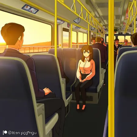 Crowded Bus Interior - IL