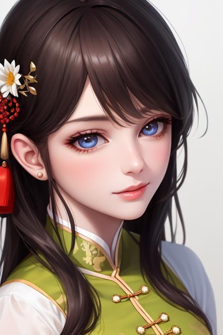 <lora:xiaoxuner-06:0.8>,face,1girl, solo, black hair, chinese clothes, chinese dress,, masterpiece, best quality, ultra-detailed, high details, super detail, high quality, ((4K, 8k, 16k, UHD)),, (high detailed skin:1.2),  textured skin,(Beautiful face:0.3),(natural skin texture:1.2),finely detailed beautiful eyes: 1.2), realistic, shiny skin, shiny face, lustrous skin, shiny skin