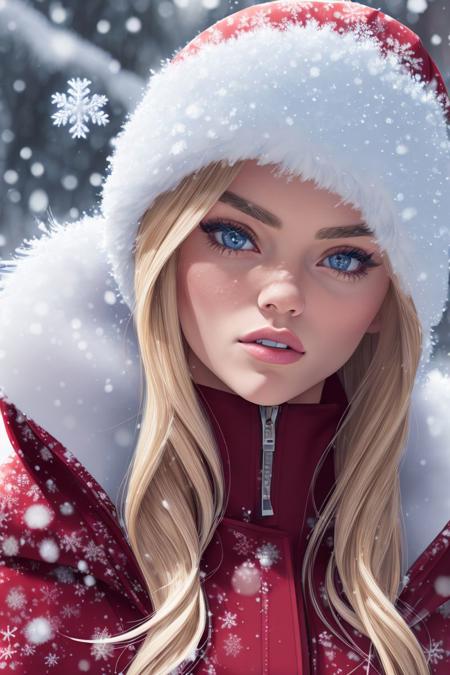 a beautiful S010_AlexGrey, wearing a (parkas:1.2), in a (snowy:1.2) (winter wonderland:1.3), (8k, RAW photo, 50mm, DOF, best quality, ultra high res, photorealistic, masterpiece, ultra-detailed)