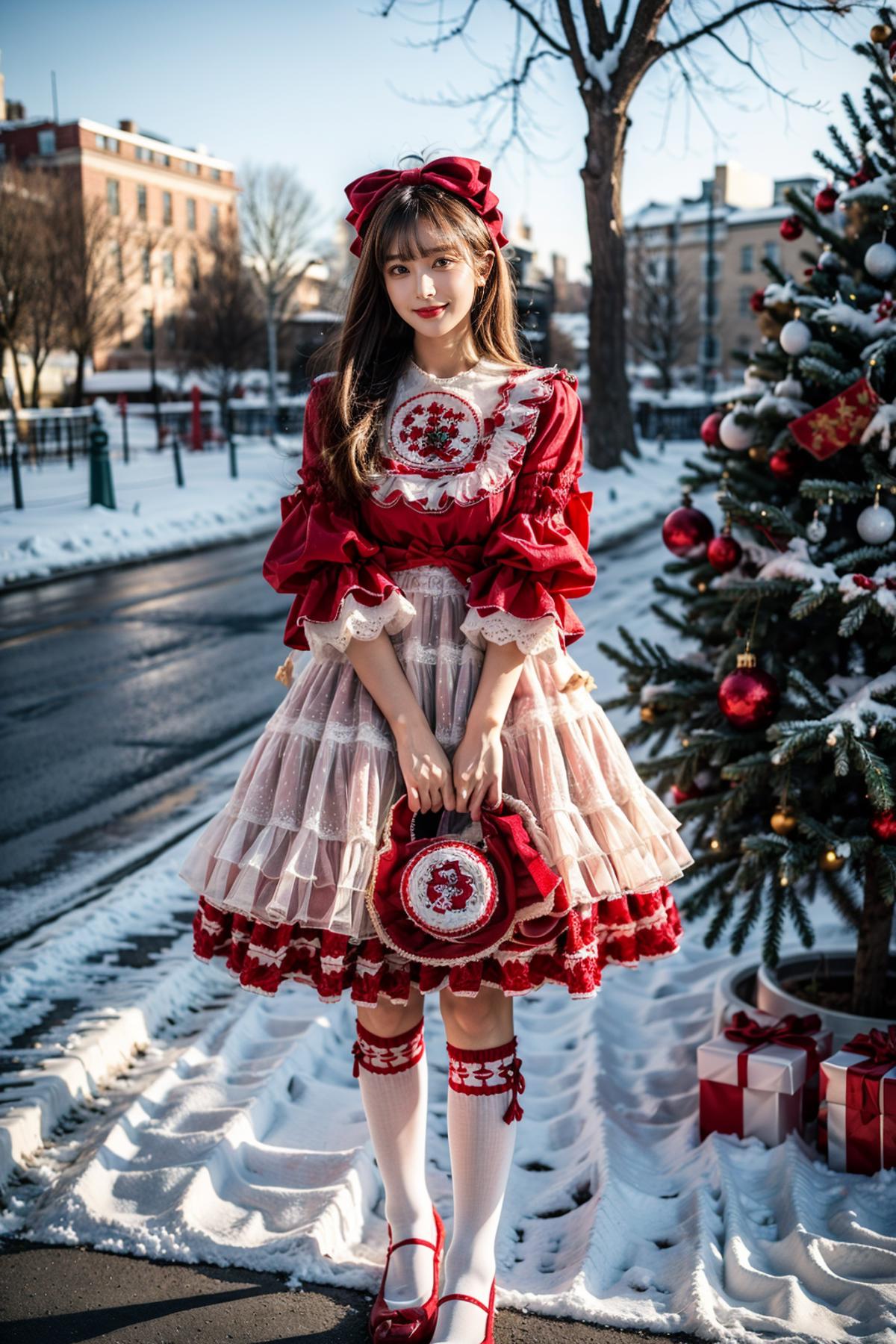 [Realistic] Christmas dress | 圣诞小裙几 image by cyberAngel_