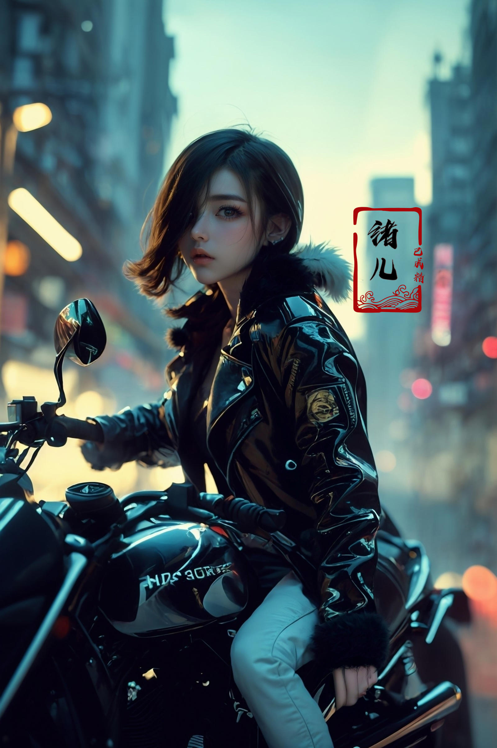 绪儿-摩托少女 xuer future motorcycle image by XRYCJ