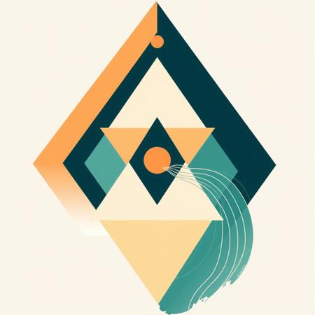 Indian stye 
An abstract illustration depicting transformation: from ordered geometric shapes to free organic lines.​​​​​​​​​​​​​​​​