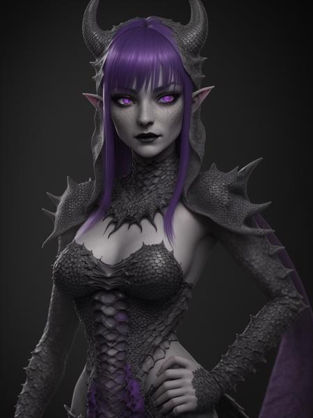 slim JijiAI-1500,  ultra realistic, octane render, 8k   BREAK 
wearing an intricate fine detailed dress ,  ultra realistic, octane render, 8k BREAK
fine detailed silver crescent glasses, pointy ears, (blackish scaly skin:1.3),black lips, black eye shadow,
(beautiful purple eyes), perfect anatomy,dragon horns,
wearing an intricate fine detailed dress ,  ultra realistic, octane render, 8k BREAK
fine detailed silver crescent glasses, pointy ears, (blackish scaly skin:1.3),black lips, black eye shadow,
(beautiful purple eyes), perfect anatomy,dragon horns,