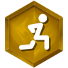 Gold Poses Badge