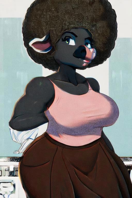 Afro Hair with Anime-Like Style image by EagerScience