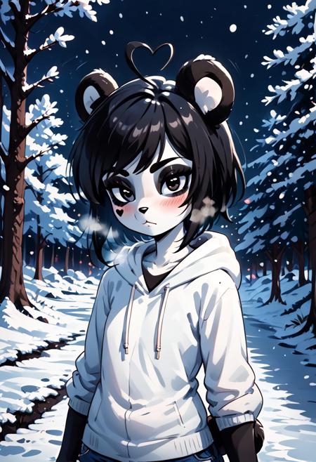 anthro panda girl concept - XL Pony v1.0