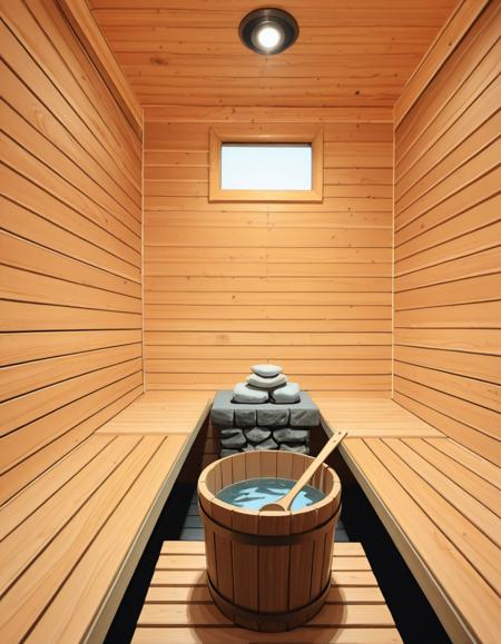 traditional Finnish sauna illustrious v1.0