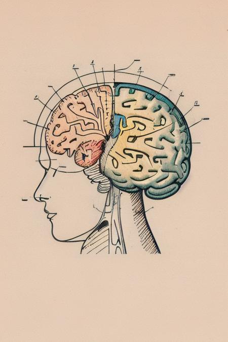 a anatomy of brain <lora:T3chDr4w_v2:1>