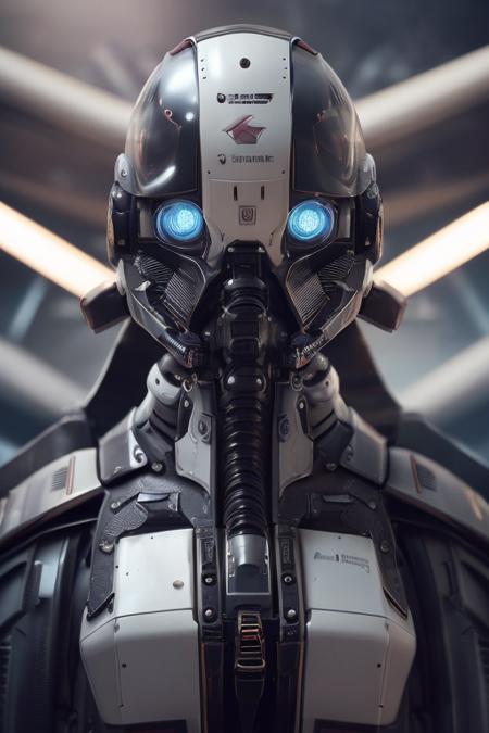 rz88mkultr4, a closeup of a robot ,  trending on cgsociety , inspired by Tom Bagshaw   retrowaves : 8 k, miniature illustration