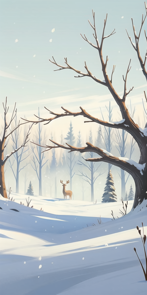 09027-439621374-(Best_quality,masterpiece_1.2),__lora_NewFlat2-000014_0.5_,Art_(Illustration_),_season_(winter_),_cool_colors,_outdoors,nature,.png