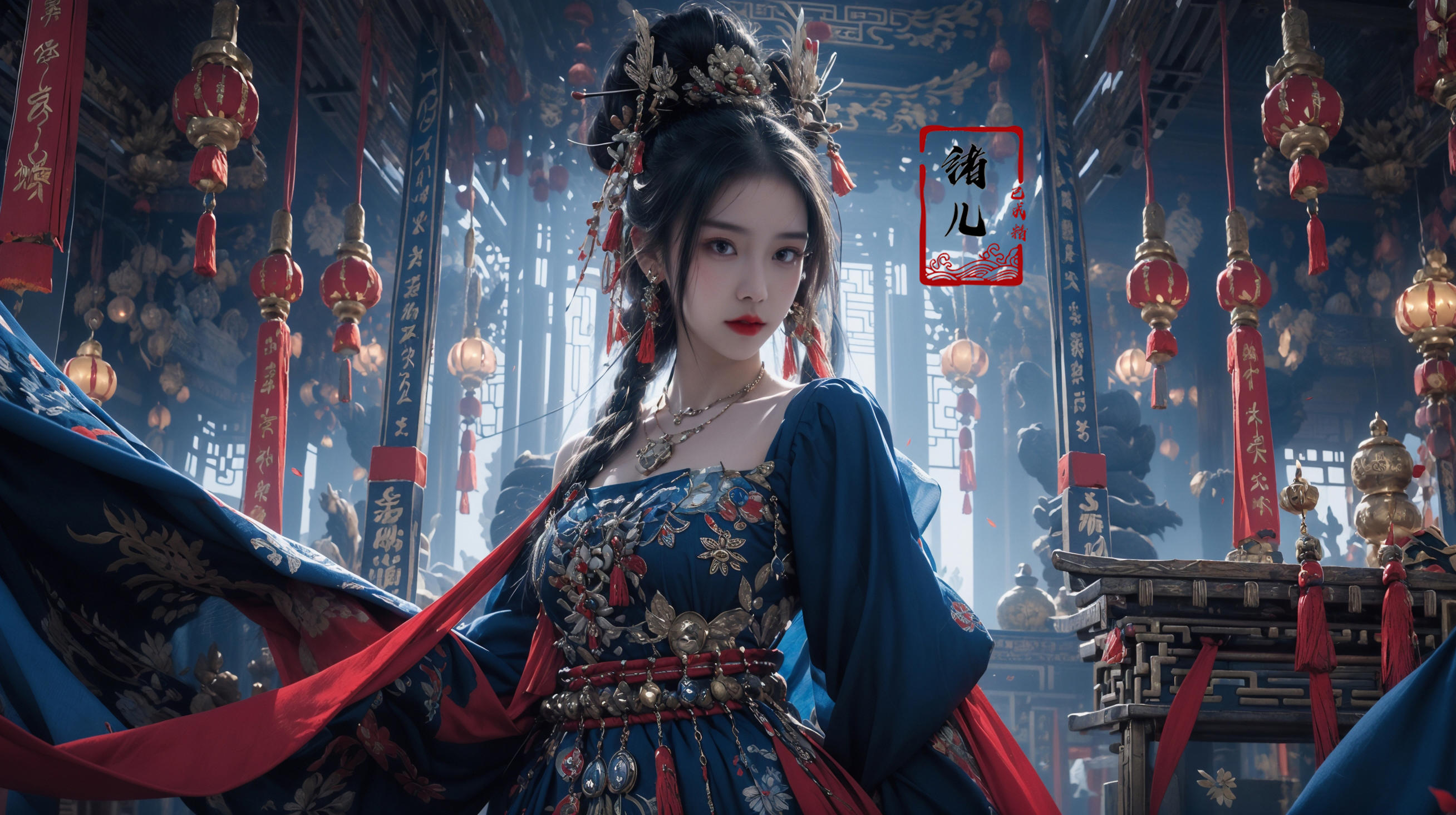 绪儿-绝美古风脸Beautiful antique face model image by XRYCJ