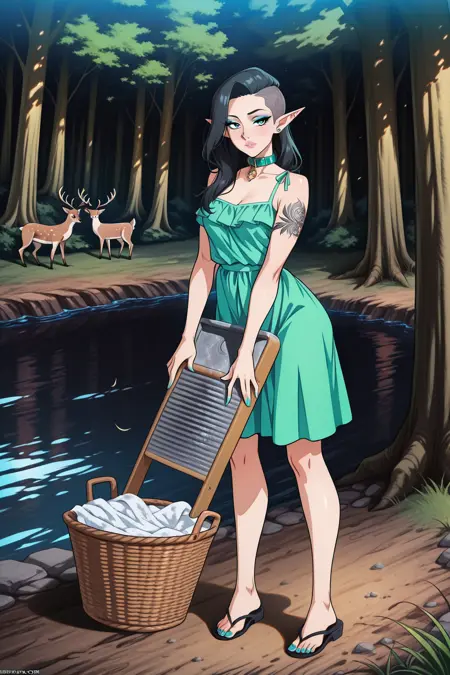 Vintage Washboard Illustrious & Pony