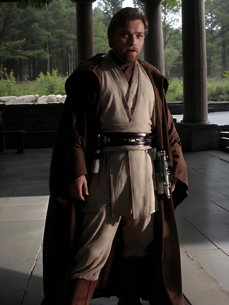 obw man wearing j3di outfit wearing j3di outfit and j3di robe mustafar background council background hands on hips pose