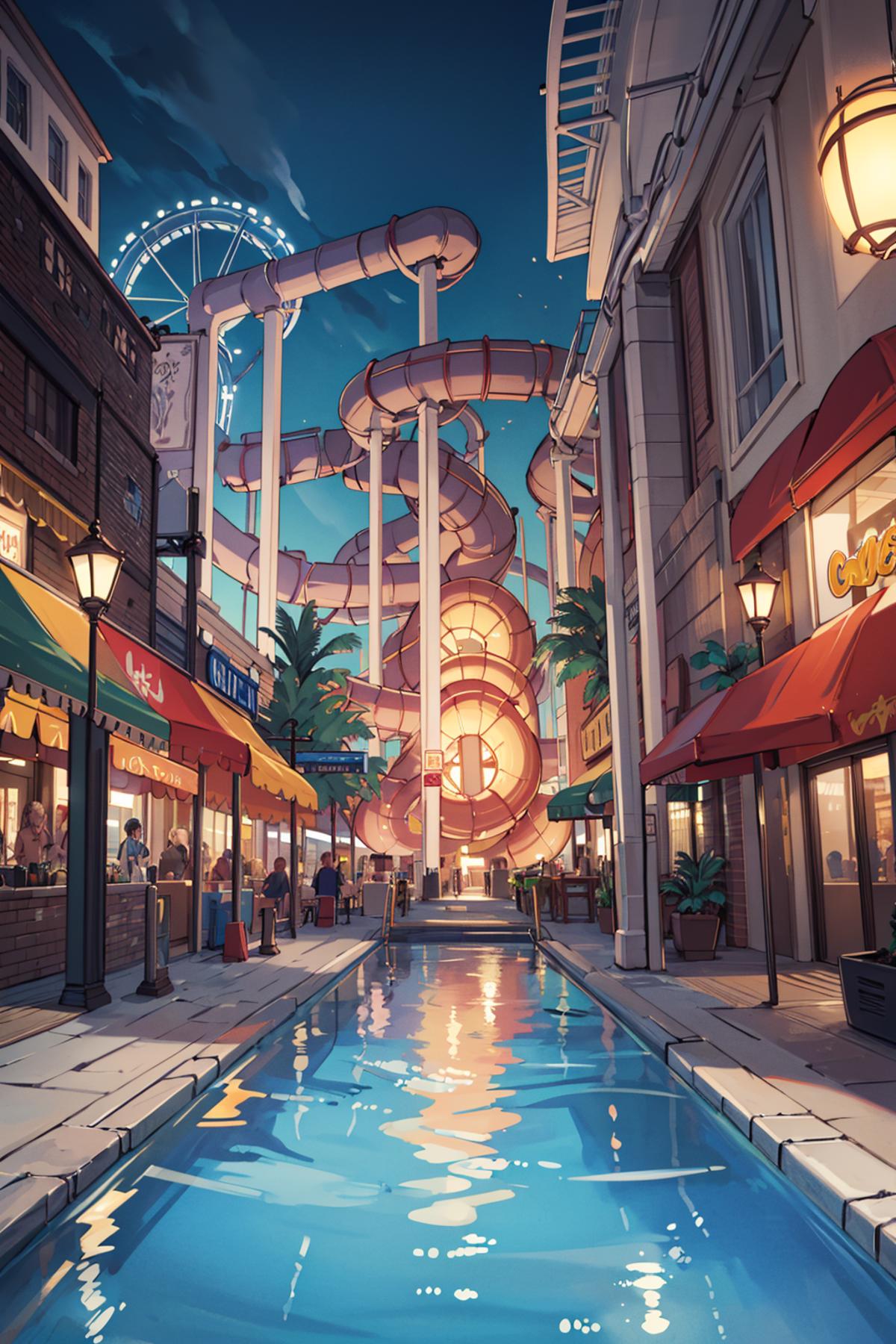Waterpark | Background image by Tokugawa