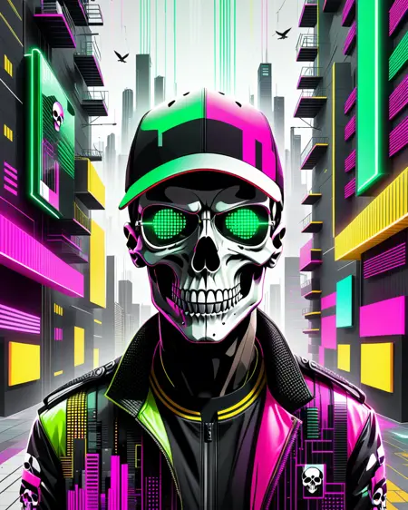 DP Digital Neon Glitch SDXL & Flux