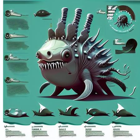 unknown underwater lifeform by Style-Info, horror creature