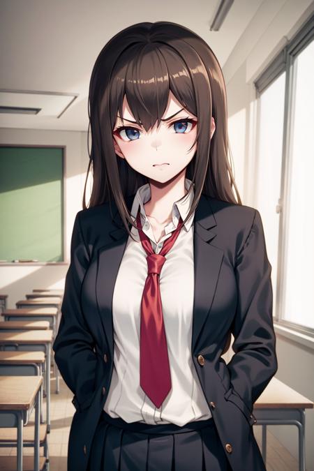 40hara, masterpiece, best quality, 1girl, disgust face, shaded face, cowboy shot, looking at viewer, classroom, school uniform
<lora:40hara_v4_no-noise-offset-000021-32rank:1>