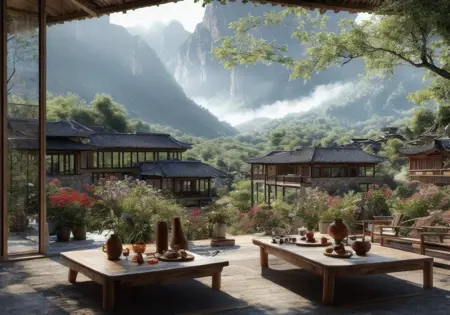 新中式、现代化室内设计 Utopian Rustic Chinese Interior