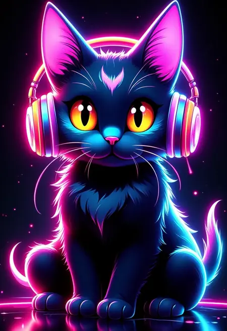 DL_Neon Glow Style_Cool And Trendy Image Generation