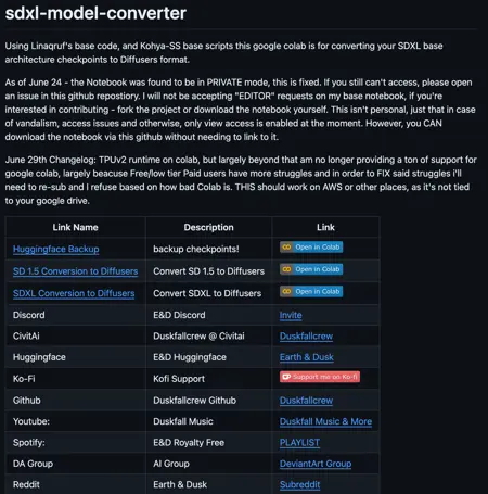 SDXL to Diffusers Colab *USE AT OWN RISK* - v1.1