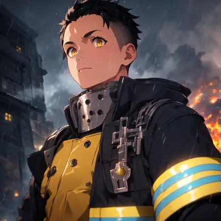 Blue Stripes X Fire Force. LoRA