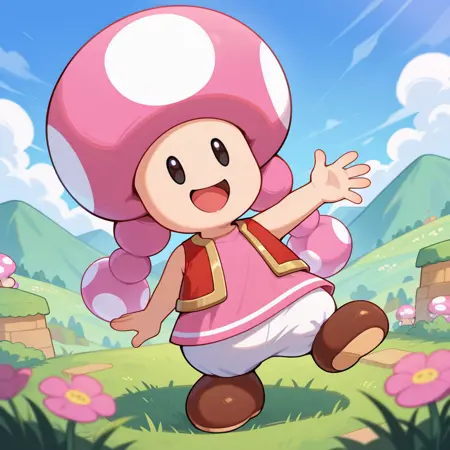 Toadette (Super Mario) - Illustrious