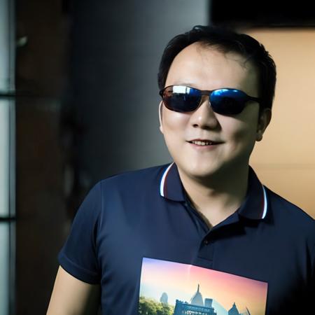 mix4,(8k, RAW photo, best quality, masterpiece:1.2), (realistic, photo-realistic:1.37),professional lighting, photon mapping, radiosity, physically-based rendering,
<lora:miyazaki:1>, 1boy, sunglasses,smile, t-shirt, looking at viewer, upper body