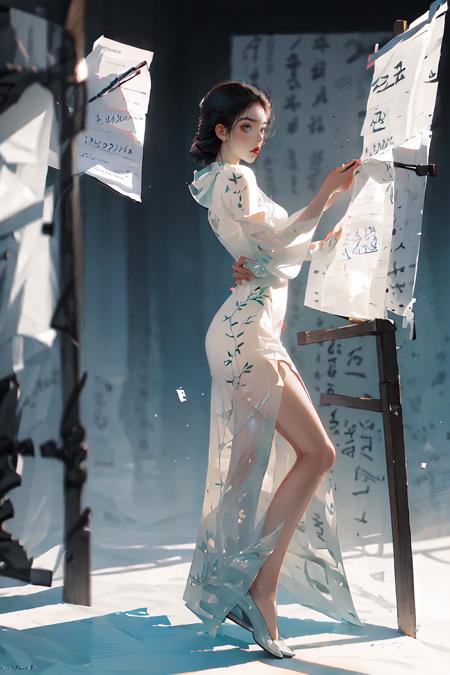 masterpiece,best quality, 1 girl, standing, white dress, calligraphy_background <lora:Xinzhongshi_mo:0.8>
8k,,sexy,(realistic:1.1), (photorealistic:1.1), (masterpiece:1.1), (best quality:1.1), RAW photo, highres, ultra detailed, High detail RAW color phot