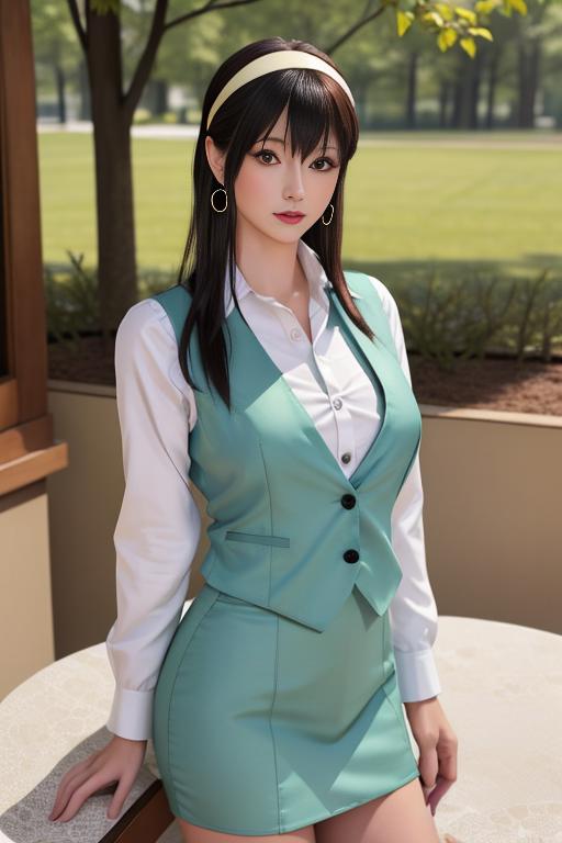 星之迟迟 约尔福杰 职员制服 hoshilily yor forger cosplay image by Thxx