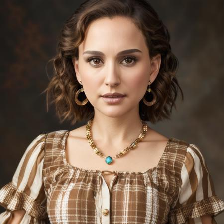 closeup picture, best quality, a 25yo beautiful NP<lora:NP:1.0>, short hair, simple background, brown hair, shirt, white background, brown eyes, jewelry, earrings, bracelet, plaid, ring, feathers, sleeves rolled up, realistic, 8k, hdr