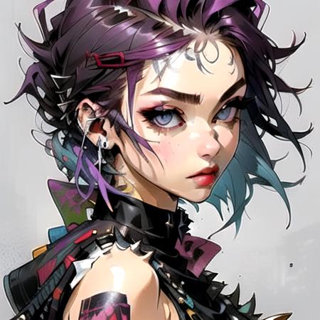 Girl Cyberpunk Somachi MF96 - Illustrations ART street