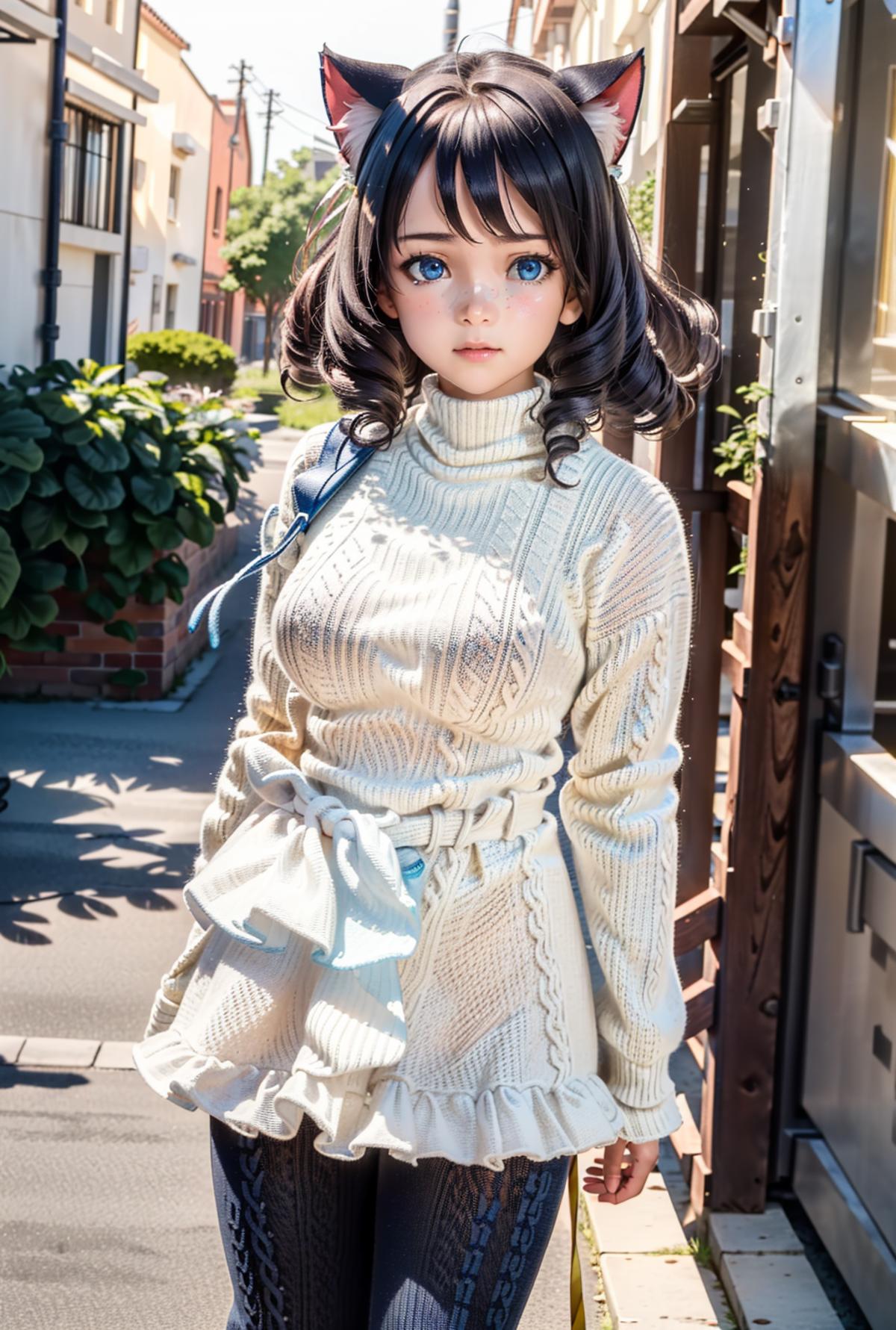 AI model image by fansay