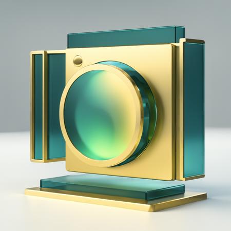 Air Force Blue|gold green data icon,many details, octane render, transparent glass texture,frosted glass, transparent technology sense, industrial design, white background, studio lighting, sunshine, flat, minimal, quasi-object, axisymmetric, blender, C4D, best quality, 4k <lora:090401-000004:1>