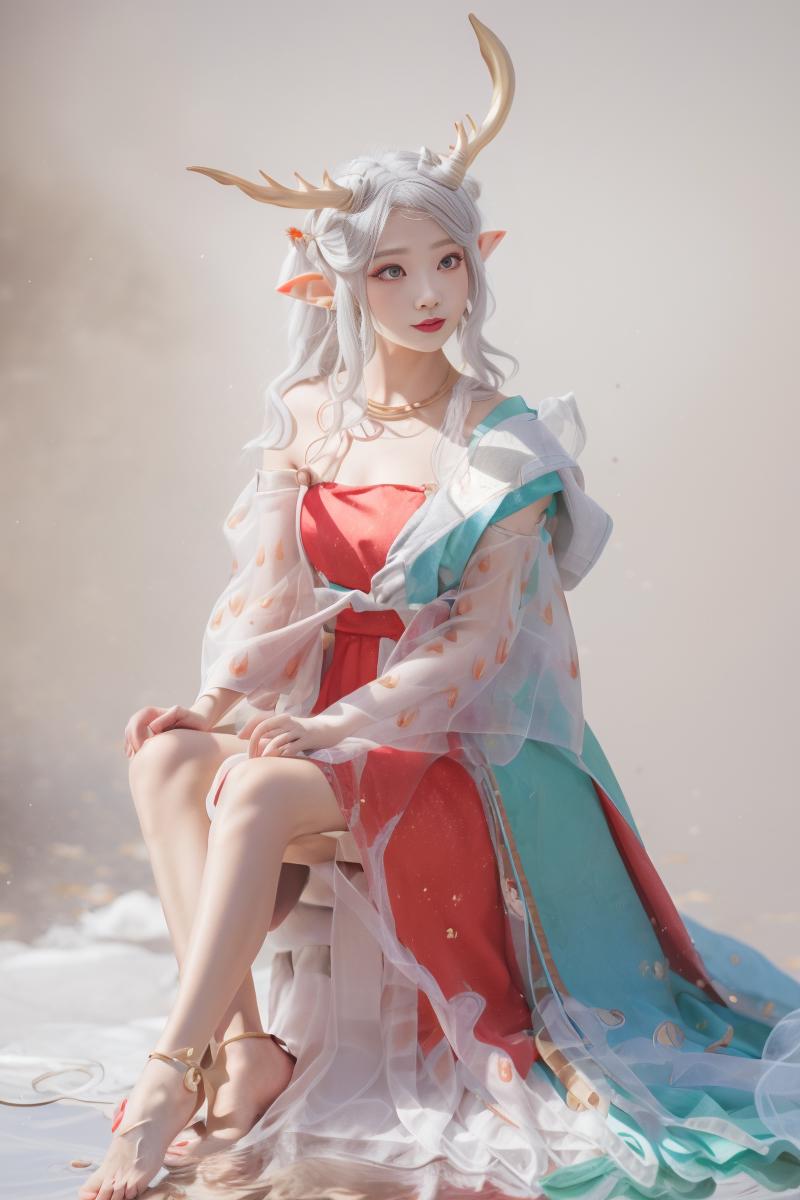 【Realistic & Anime & 3D】yao - Honor of kings/王者荣耀-- 瑶 - 遇见神鹿 image by oceanes