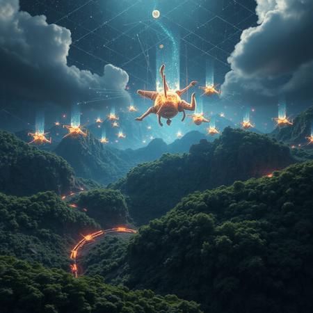 generate a realistic image with endless complexity