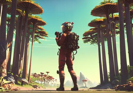 nomansky game style（无人深空风格lora） v1.1