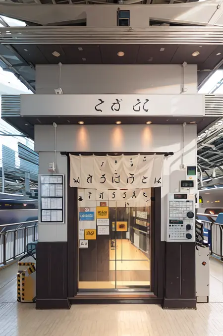 東京駅 東海道新幹線18・19番線ホームにかつてあった立食そば屋