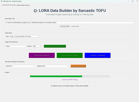 Florence-2 LORA Data Builder - NVIDIA Optimized (Windows Portable) v1.0 - NVIDIA Portable