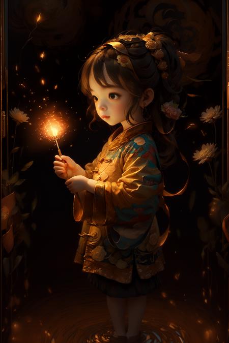 1girl,aerial fireworks, astronaut, aurora, milk way, festival,  Chinese traditional painting style, Tang Dynasty painting style, Fisheyes, masterpieces, top quality, best quality, official art, beautiful and aesthetic, animation, 8k raw,minimalism , simple background, 
<lora:NijiExpressV2:0.5>   <lora:lovestar:1>