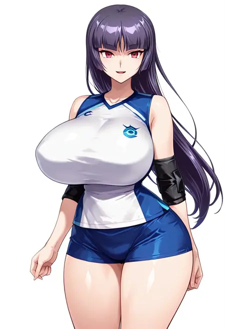 Volley Ball Uniform - Kyonyuu Athlete Tachi wa Haramase Niku Onaho [ Illustrious / Pony ]