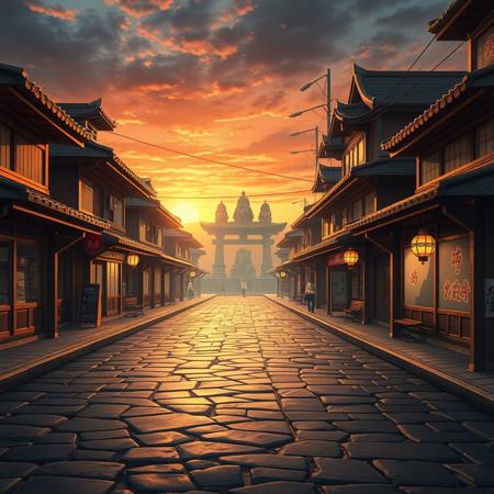 A liminal space in Konoha, the Hidden Leaf Village, from Naruto, captured in ultra-realistic 4K with high dynamic range lighting and subtle brilliance effects. The iconic wooden buildings with curved, tiled rooftops stretch along the deserted streets, their warm colors enhanced by the soft glow of the setting sun. Every detail—the cracks in the stone pathways, the gentle sway of banners, the faint reflections on the glass windows of empty shops—feels almost too vivid, as if the world is frozen in perfect clarity.
The Hokage Monument stands in the distance, its colossal faces illuminated by the golden hour, yet the village itself remains eerily still. The air carries a quiet warmth, but the silence is deep, as if time has momentarily stopped. The training grounds lie undisturbed, the swings at the playground unmoving, the paper lanterns glowing faintly in the absence of any footsteps. The entire scene is breathtakingly detailed yet unsettlingly empty, creating a paradox of beauty and solitude—a moment suspended in time, waiting for life to return.