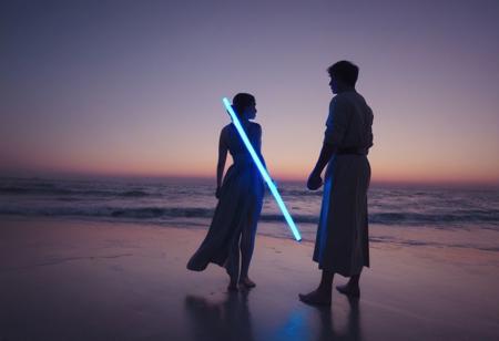 You belong to me, lightsaber, honeymoon style, 8k, cinematic,  bright light