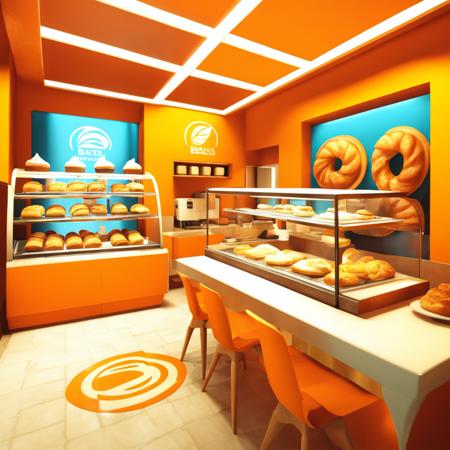 <lora:MirrorsEdge:1>, Mirror's Edge style, a bakery with delicious pastries and coffee, barista, tables, chairs, 3D, anti-aliasing, highly detailed