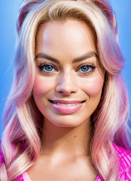 sksbarbie, smile, background capitol building, epic (photo, studio lighting, hard light, sony a7, 50 mm, matte skin, pores, colors, hyperdetailed, hyperrealistic), <lyco:Margot RobbieV2:1.3>