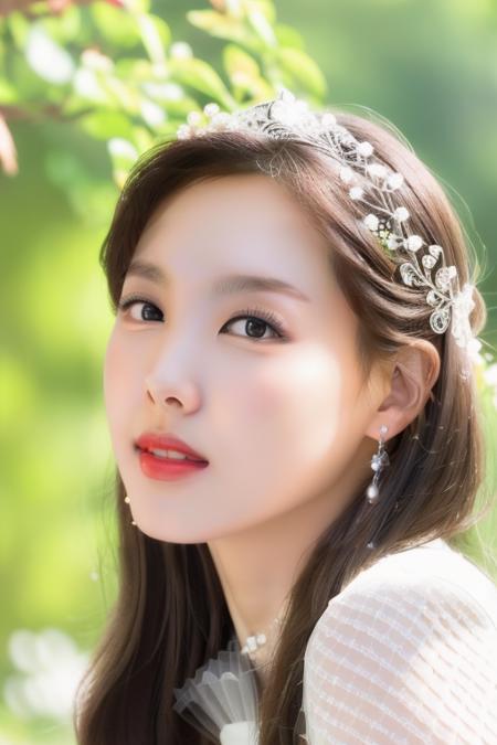 <lora:twiceNayeonV1.5:1>,Nayeon,(a girl is shooting pictorial:1.5),(a girl is wearing wedding dress:1.5), korean, woman, perfect eyes,1girl,complex 3d render ultra detailed, portrait of beautiful women, moody portrait, striking features, beauty, intricate details, dramatic composition, tension, wispy hair, contrast, texture, realism, high-quality rendering, stunning art, high quality, film grain, Fujifilm XT3,swirly bokeh,(realistic, photo-realistic:1.4),RAW photo,physically-based rendering,(8k, best quality, masterpiece:1.2),(full body shot:1.2),octane render,extremely detailed CG unity 8k wallpaper,(studio soft light,outdoor,in forest:1.2),hyper realistic detail shiny skin,ultra detailed,(ultra realistic:1.5),(looking at viewer:1.2),(intricate:1.2),(photorealistic:1.4),(skinny:1.3),light smile,black hair