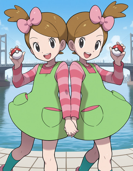 ふたごちゃん & おまわりさん Twins & Policeman/Pokemon BW ポケットモンスターブラック ホワイト - Illustrious v1.0