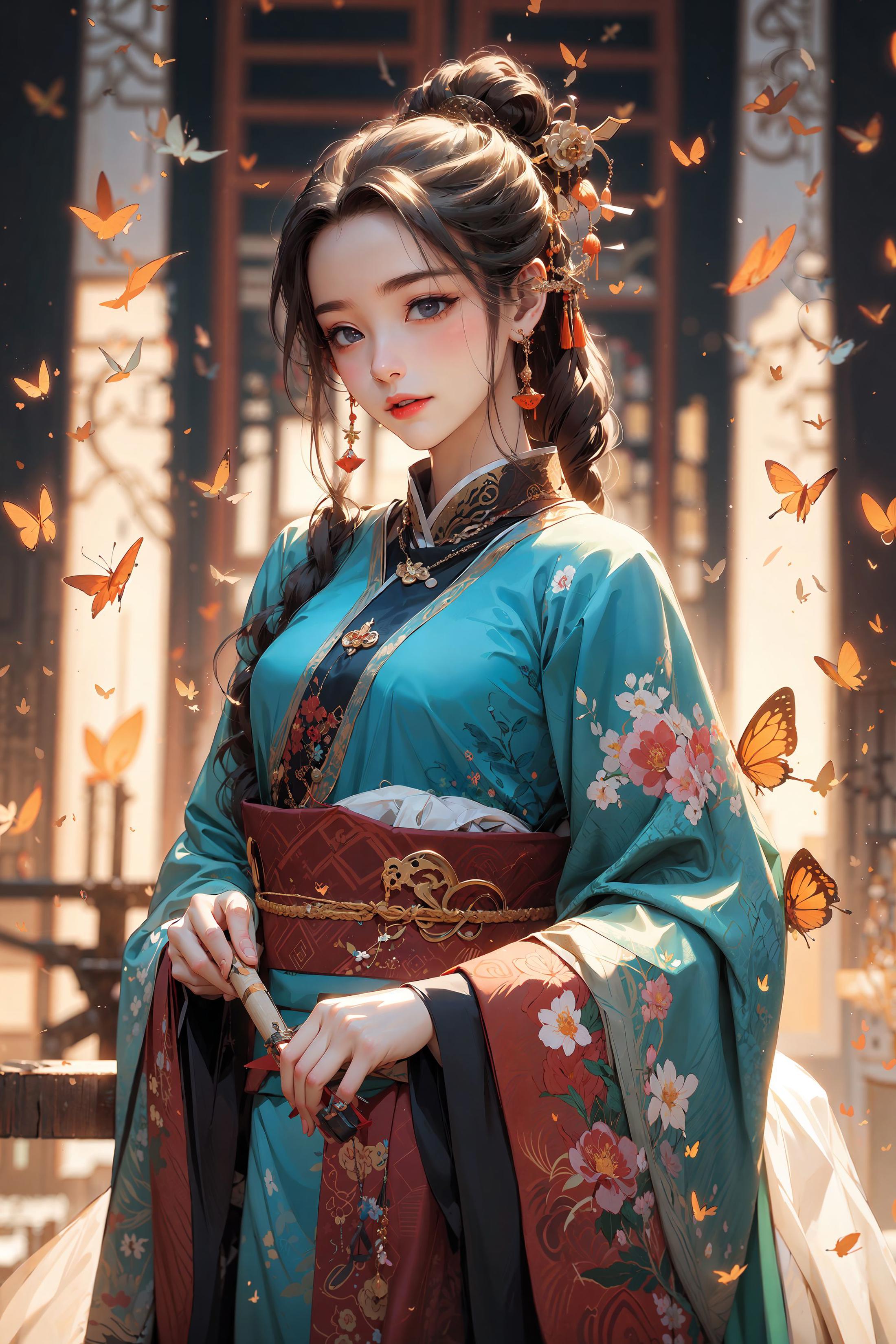 花想容/Chinese style/古风/中国風です Lora image by chosen